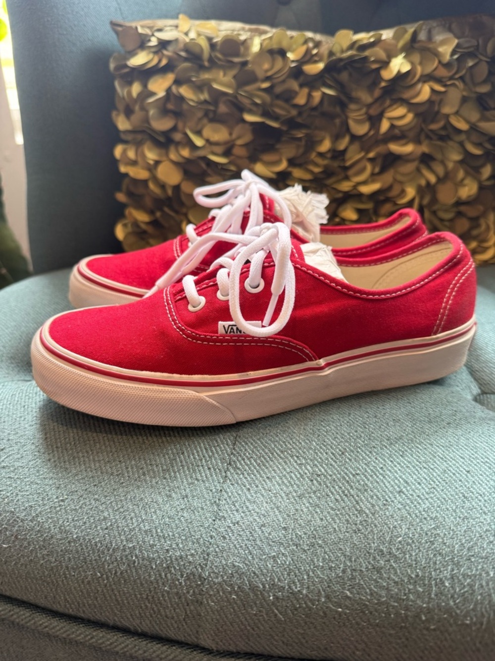Vans Classic Red Canvas Sneakers
